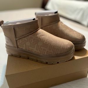 Ugg Classic Ultra Mini Monogram Boots Size 7